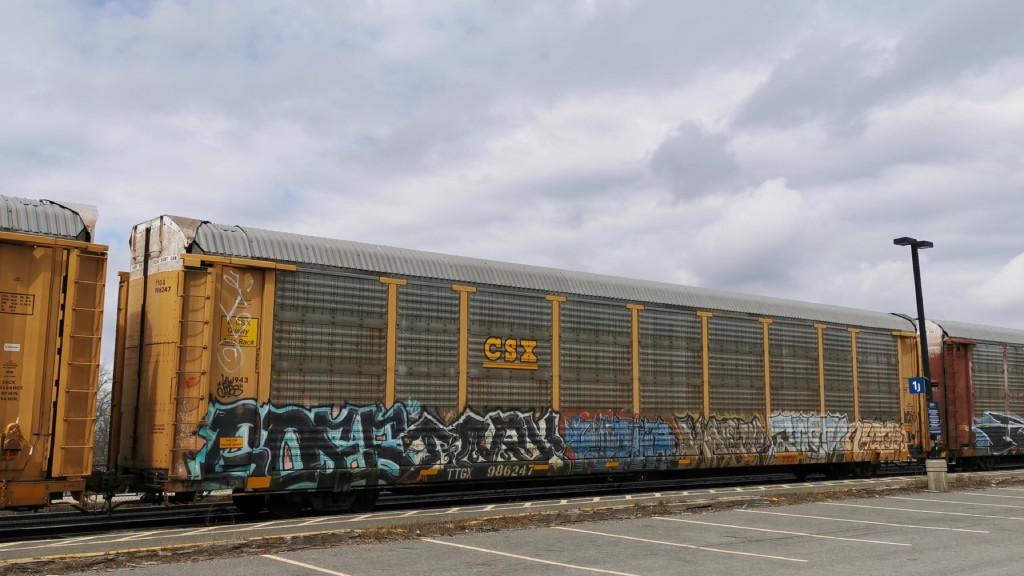 CSX B1943 (Body) TTGX 986247 (Flat)